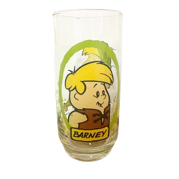 Other - Collectible 1986 The Flintstone Kids Pizza Hut Glass Barney